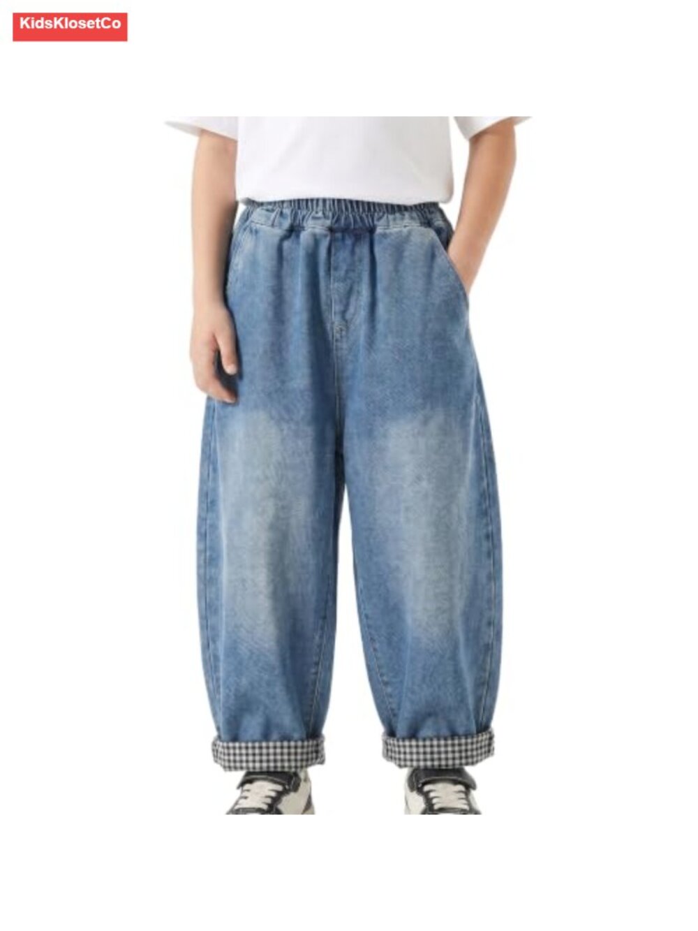 Toddler Boys Baggy Wide Leg Jeans Balloon Denim Pants